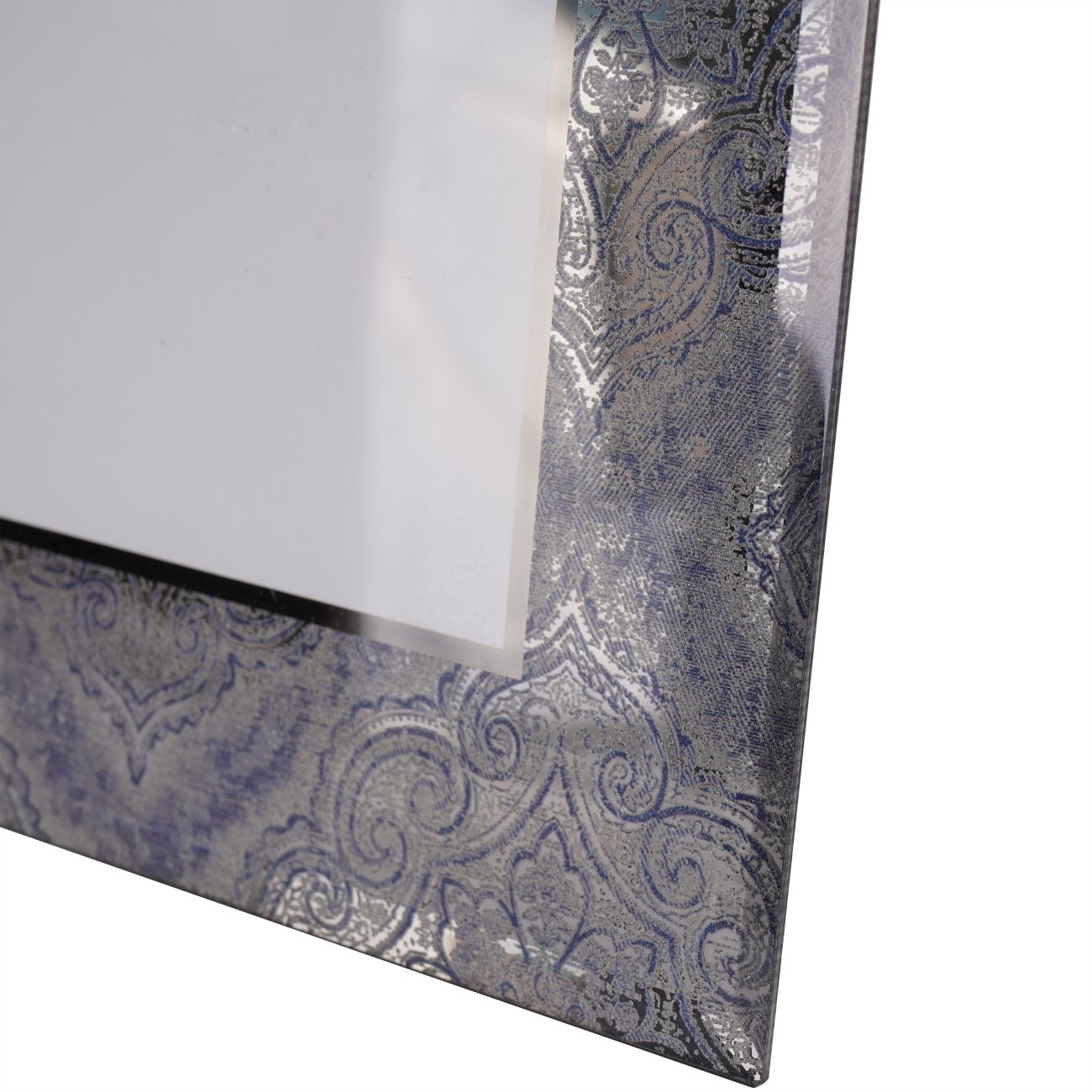 Mandala Pattern Smoked Mirror Photo Frame 7x5